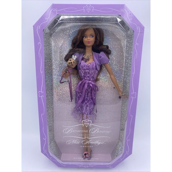 Mattel Other - Mattel Birthstone Beauties Miss Amethyst February Barbie Collector Pink Label